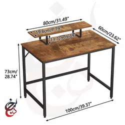 میز اداری پایه فلزی طرح آیهان مدل de-1012 - سنجد چوب