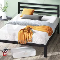 تخت خواب فلزی طرح رامیلا مدل bf-1004 - سنجد چوب