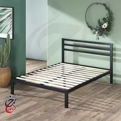 تخت خواب فلزی طرح رامیلا مدل bf-1004 - سنجد چوب