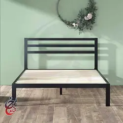 تخت خواب فلزی طرح رامیلا مدل bf-1004 - سنجد چوب