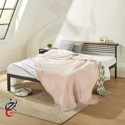 تخت خواب فلزی طرح روژانو مدل bf-1003 - سنجد چوب