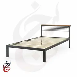 تخت خواب فلزی طرح روژانو مدل bf-1003 - سنجد چوب