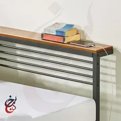 تخت خواب فلزی طرح روژانو مدل bf-1003 - سنجد چوب