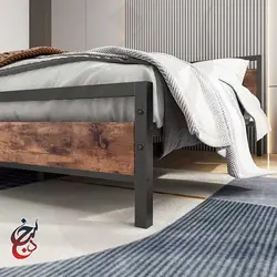 تخت خواب فلزی طرح راسا مدل bf-1002 - سنجد چوب