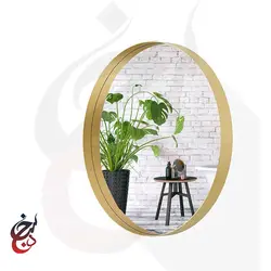 آینه گرد طرح گلبانگ مدل mi-1014 - سنجد چوب
