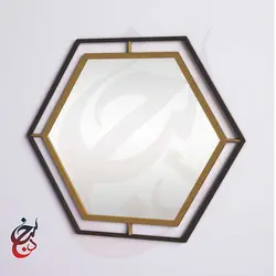 آینه دیواری طرح بهنور مدل mi-1018 - سنجد چوب