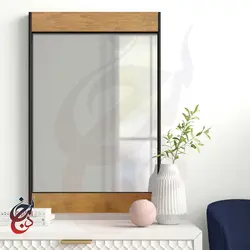 آینه دیواری طرح بوستان مدل mi-1017 - سنجد چوب