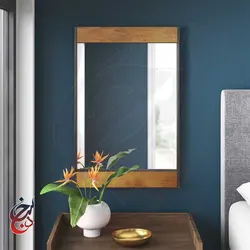 آینه دیواری طرح بوستان مدل mi-1017 - سنجد چوب