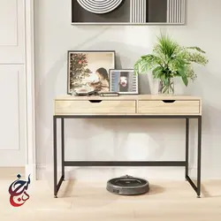 میز اداری پایه فلزی طرح آفرنگ مدل de-1018 - سنجد چوب