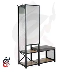 جالباسی چوب و فلز طرح رادوین مدل Cr-1025 - سنجد چوب