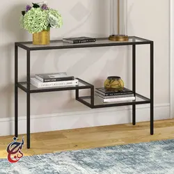 کنسول چوب و فلز طرح کهرم مدل Co-1025 - سنجد چوب