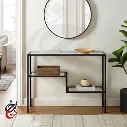 کنسول چوب و فلز طرح کهرم مدل Co-1025 - سنجد چوب