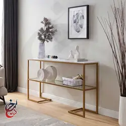 کنسول چوب و فلز طرح کیاسام مدل Co-1026 - سنجد چوب