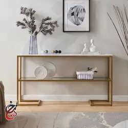 کنسول چوب و فلز طرح کیاسام مدل Co-1026 - سنجد چوب