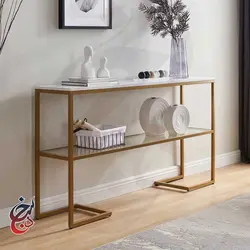 کنسول چوب و فلز طرح کیاسام مدل Co-1026 - سنجد چوب