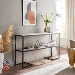کنسول چوب و فلز طرح کیاسام مدل Co-1026 - سنجد چوب