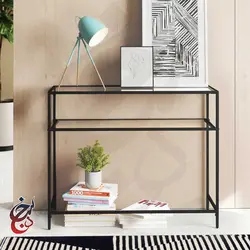 کنسول چوب و فلز طرح کیارس مدل Co-1027 - سنجد چوب