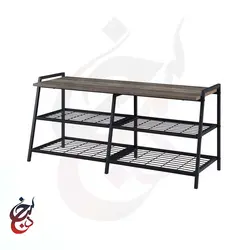 جاکفشی چوب و فلز طرح گیتی مدل shb-1017 - سنجد چوب