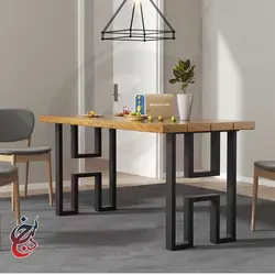 پایه میز فلزی طرح بردبار مدل le-1026 - سنجد چوب