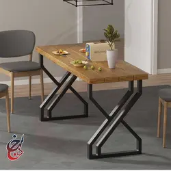 پایه میز فلزی طرح باشوک مدل le-1027 - سنجد چوب