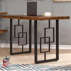 پایه میز فلزی طرح باختر مدل le-1028 - سنجد چوب