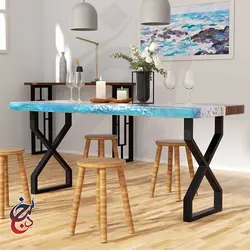 پایه میز فلزی طرح بامداد مدل le-1031 - سنجد چوب
