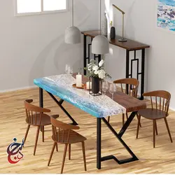 پایه میز فلزی طرح برته مدل le-1032 - سنجد چوب