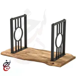 پایه میز فلزی طرح بنوشه مدل le-1033 - سنجد چوب