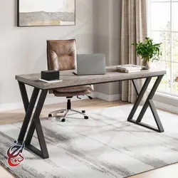 میز اداری پایه فلزی طرح آروند مدل de-1021 - سنجد چوب