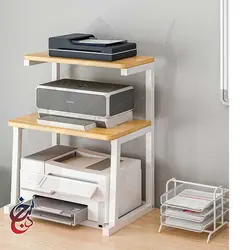 استند پرینتر چوب و فلز طرح ترنگ مدل PS-1012 - سنجد چوب