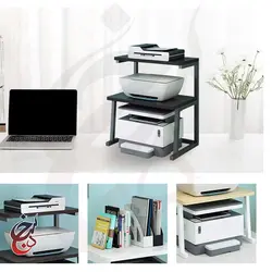 استند پرینتر چوب و فلز طرح ترنگ مدل PS-1012 - سنجد چوب