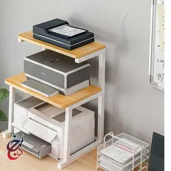 استند پرینتر چوب و فلز طرح ترنگ مدل PS-1012 - سنجد چوب