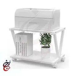 استند پرینتر چوب و فلز طرح ترمه مدل PS-1014 - سنجد چوب