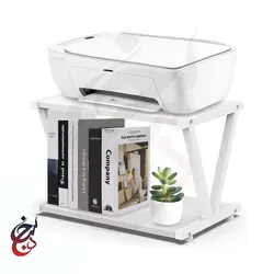 استند پرینتر چوب و فلز طرح ترمه مدل PS-1014 - سنجد چوب