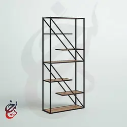 شلف ایستاده طرح پامچال مدل sh-1039 - سنجد چوب
