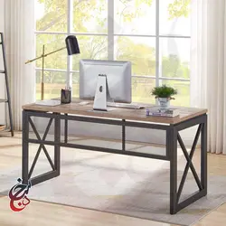 میز اداری پایه فلزی طرح آرشان مدل de-1023 - سنجد چوب