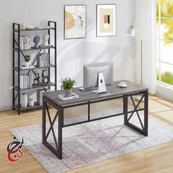 میز اداری پایه فلزی طرح آرشان مدل de-1023 - سنجد چوب