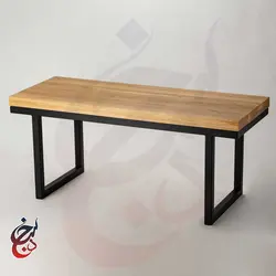 نیمکت فلزی طرح ناربن مدل Mb-1004 - سنجد چوب