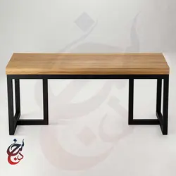نیمکت فلزی طرح نهال مدل Mb-1008 - سنجد چوب