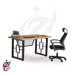 میز پایه فلزی طرح آرال مدل de-1027 - سنجد چوب