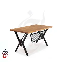 میز پایه فلزی طرح آندیا مدل de-1026 - سنجد چوب