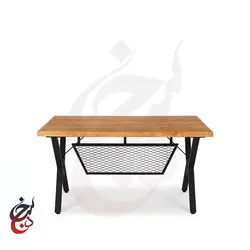 میز پایه فلزی طرح آندیا مدل de-1026 - سنجد چوب