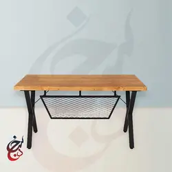 میز پایه فلزی طرح آندیا مدل de-1026 - سنجد چوب