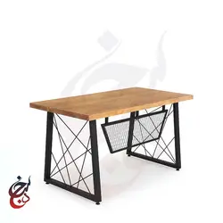 میز پایه فلزی طرح آروکو مدل de-1028 - سنجد چوب