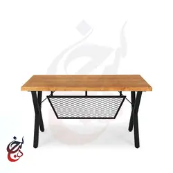 میز پایه فلزی طرح آپاما مدل de-1031 - سنجد چوب