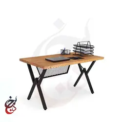 میز پایه فلزی طرح آپاما مدل de-1031 - سنجد چوب