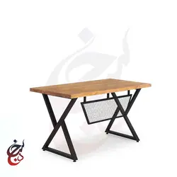 میز پایه فلزی طرح آرن مدل de-1029 - سنجد چوب