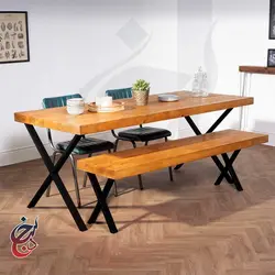 میز ناهارخوری طرح هیما مدل dt-1012 - سنجد چوب