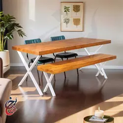 میز ناهارخوری طرح هیما مدل dt-1012 - سنجد چوب