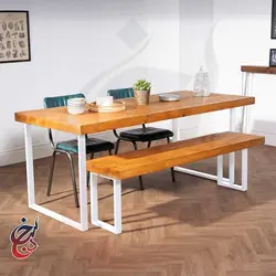 میز ناهارخوری طرح هیرمند مدل dt-1011 - سنجد چوب